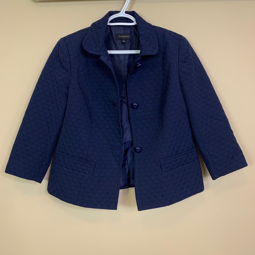 Talbots 3/4 Sleeves Crop Jacket